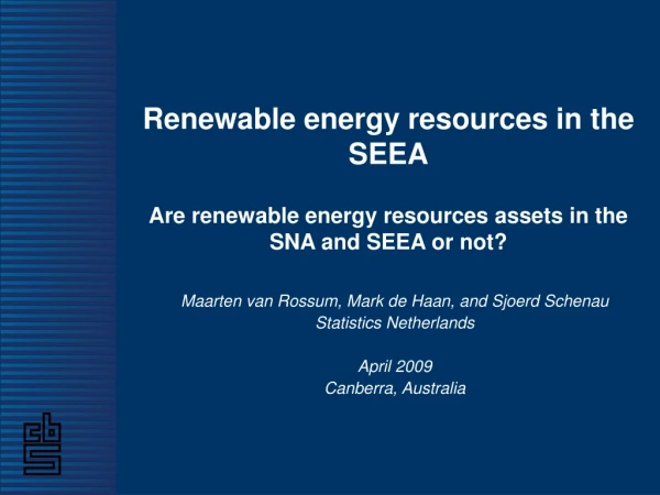 Maarten van Rossum, Mark de Haan, and Sjoerd Schenau Statistics Netherlands April 2009