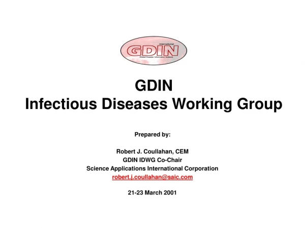 GDIN  Infectious Diseases Working Group