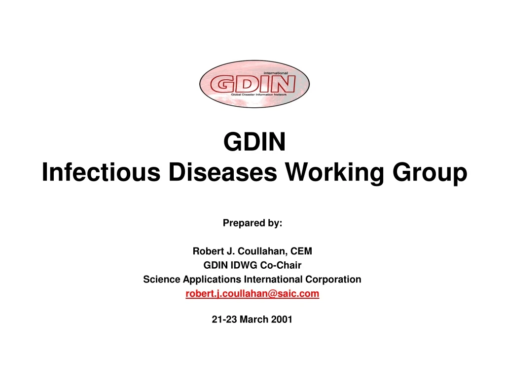 gdin infectious diseases working group