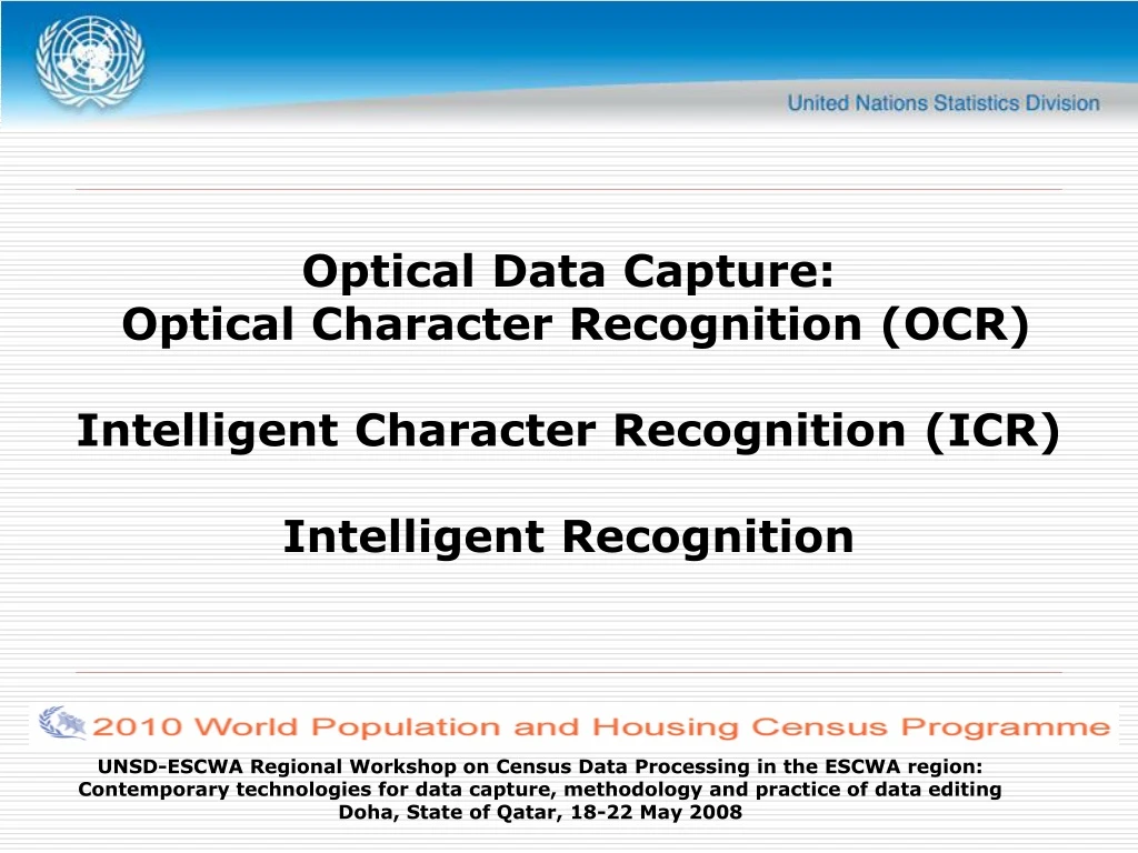 optical data capture optical character