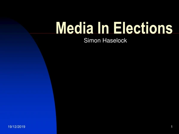 Media In Elections