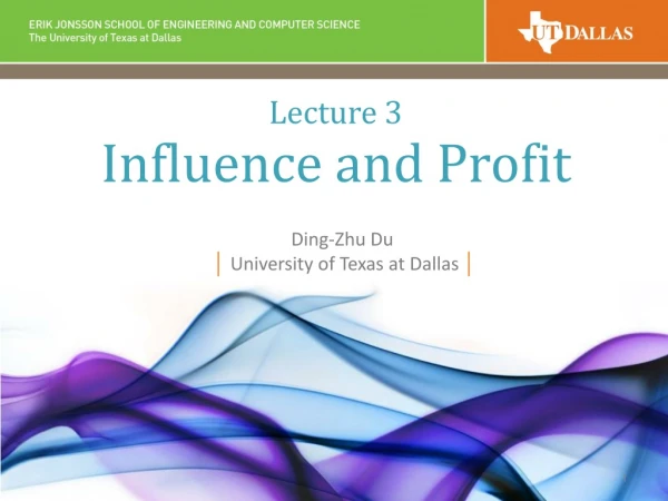 Ding-Zhu Du │  University of Texas at Dallas │