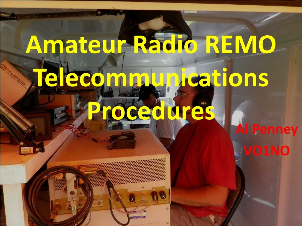 amateur radio remo telecommunications procedures