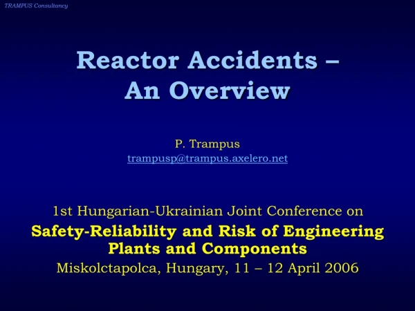 Reactor Accidents – An Overview