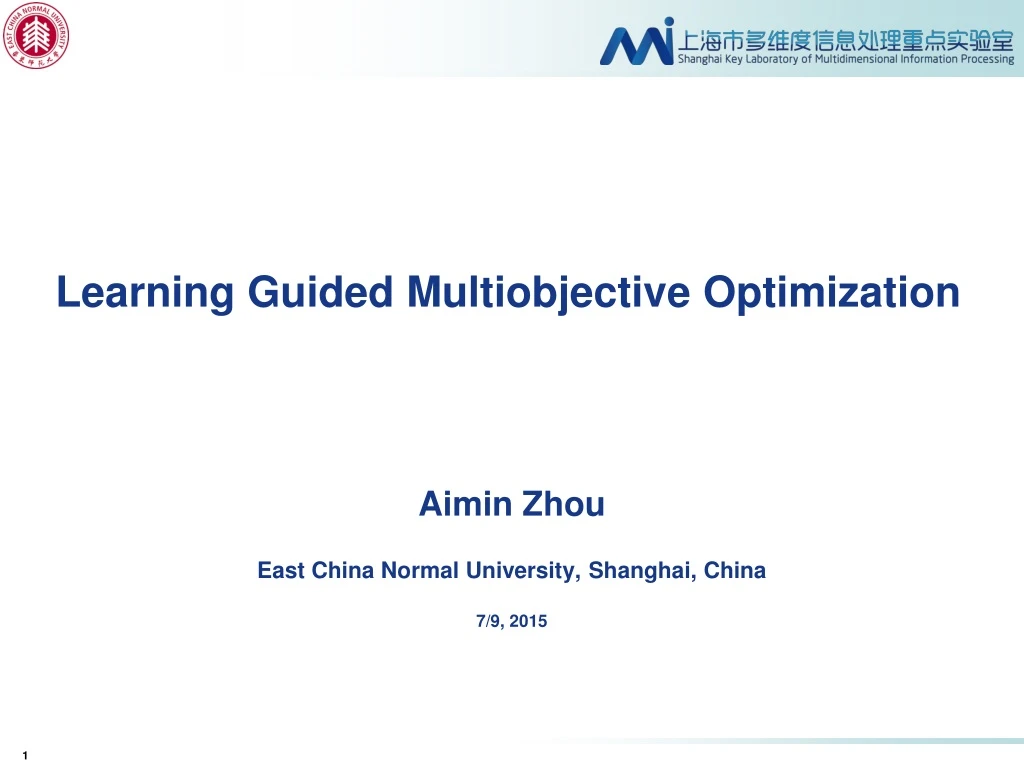 learning guided multiobjective optimization