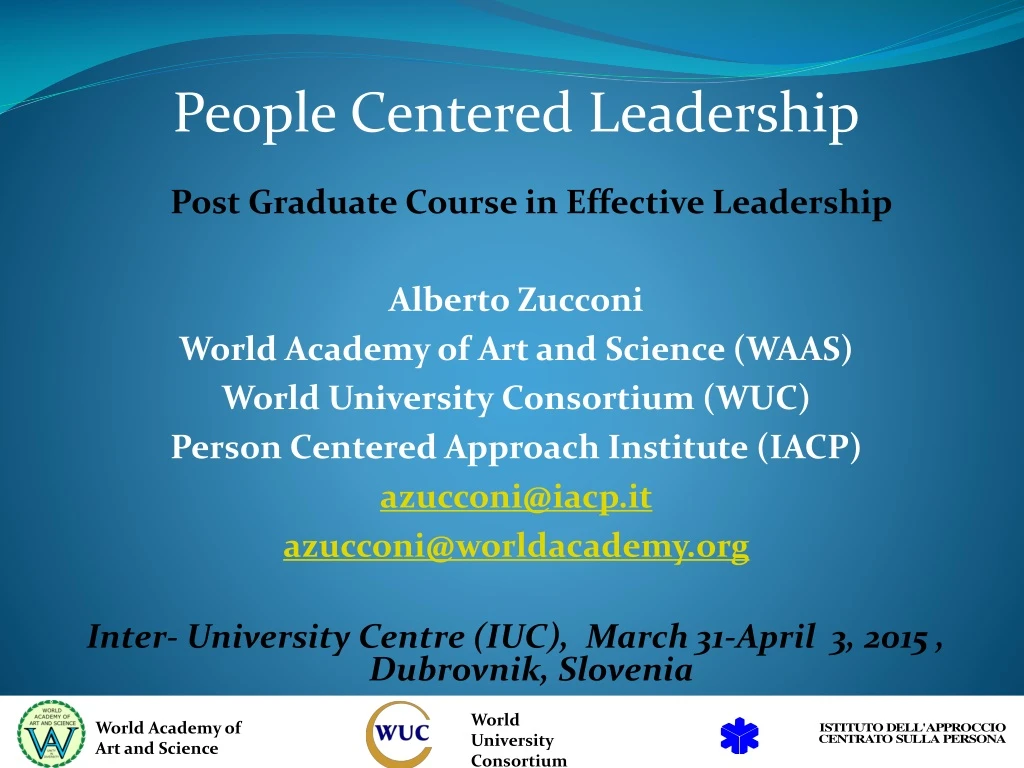 people centered leadership post graduate course