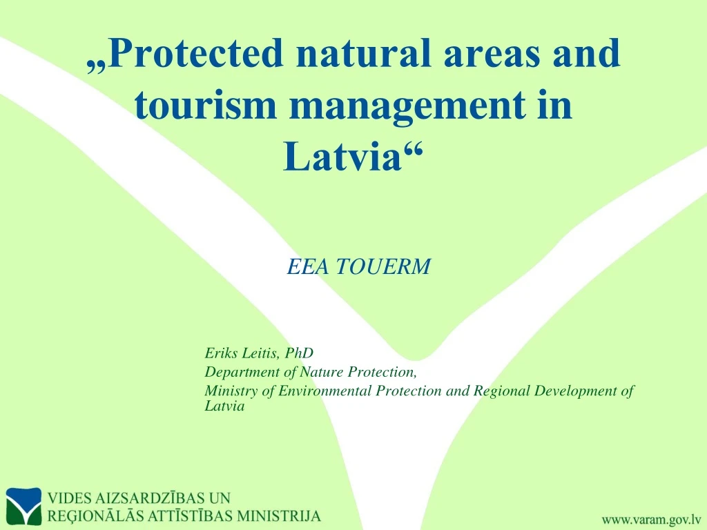 protected natural areas and tourism management in latvia eea touerm