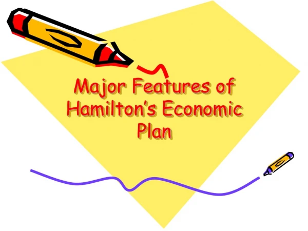 Major Features of Hamilton’s Economic Plan