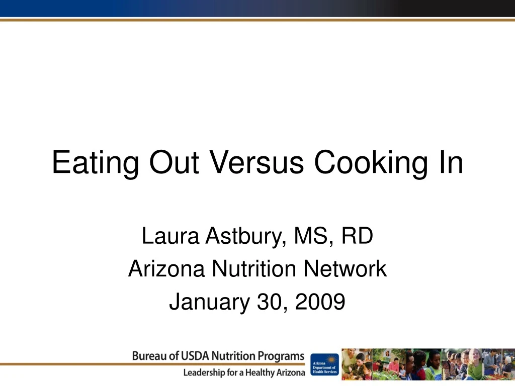 eating out versus cooking in