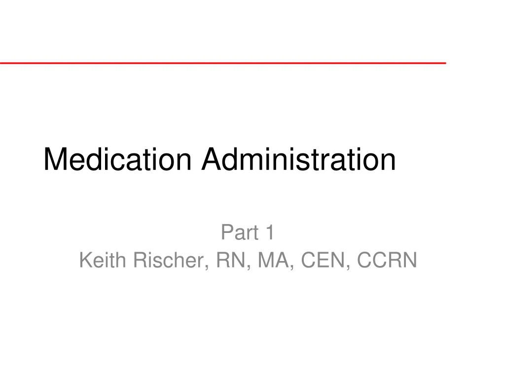 medication administration