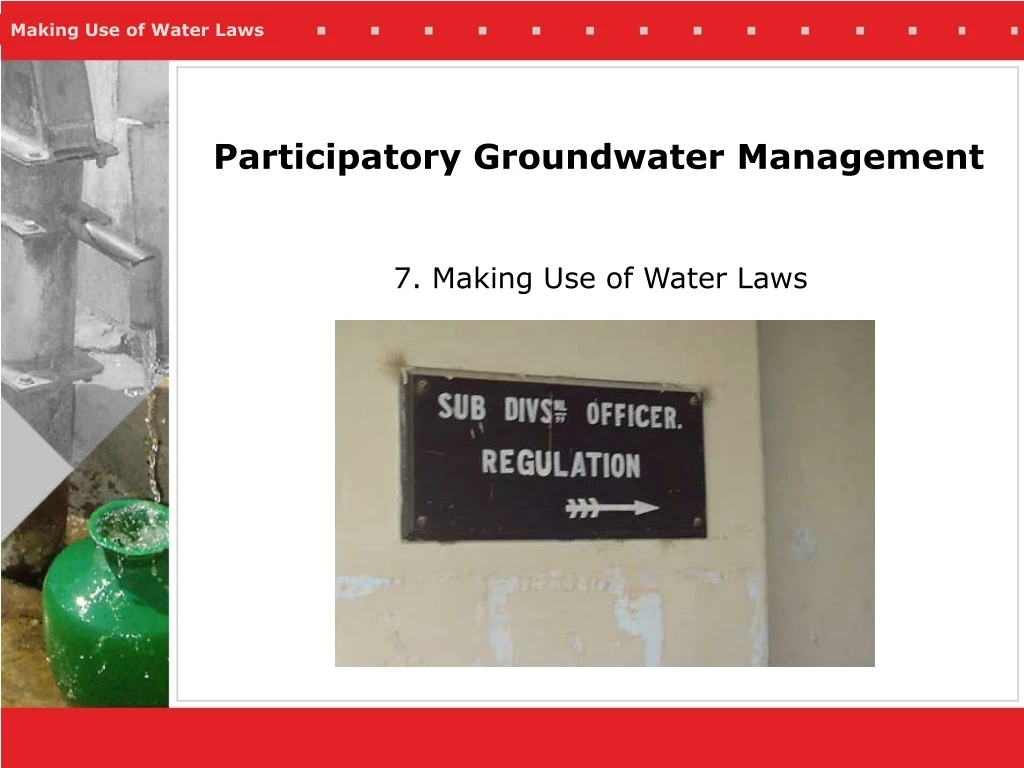 participatory groundwater management