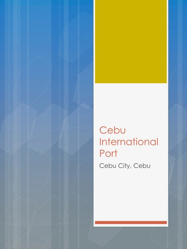 Cebu International Port