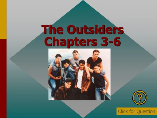 The Outsiders Chapters 3-6