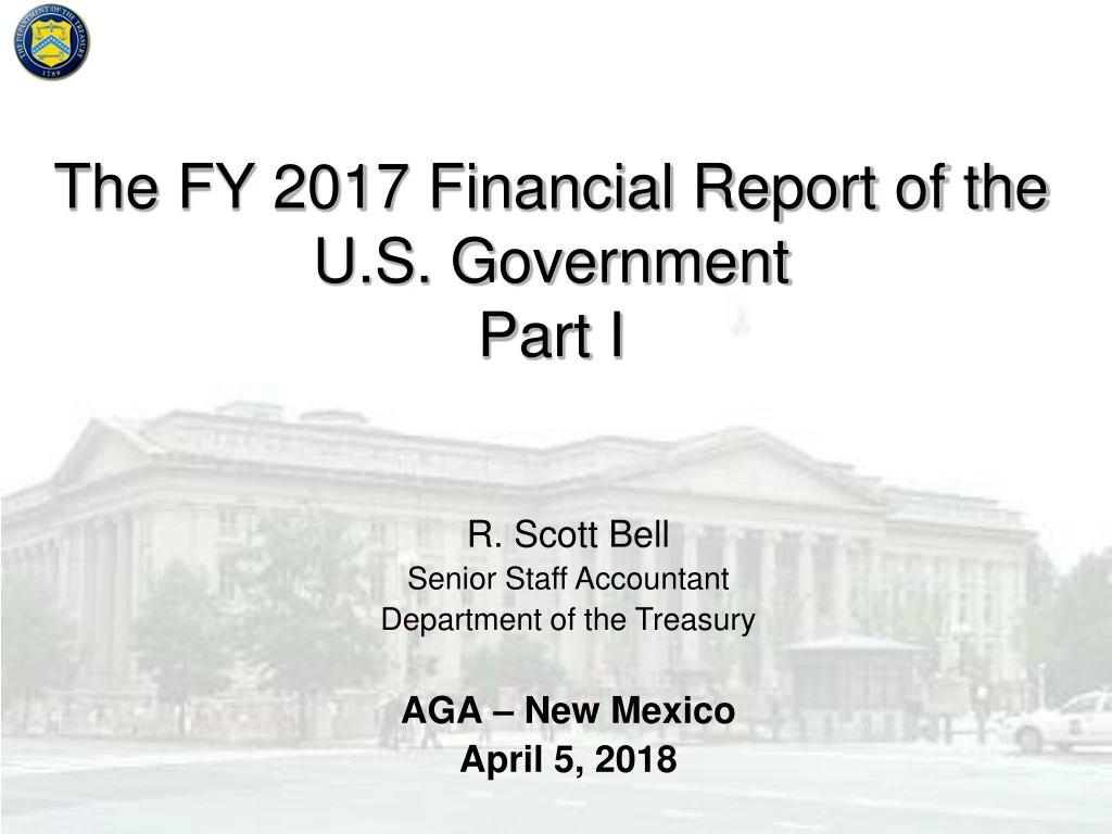 the fy 2017 financial report of the u s government part i