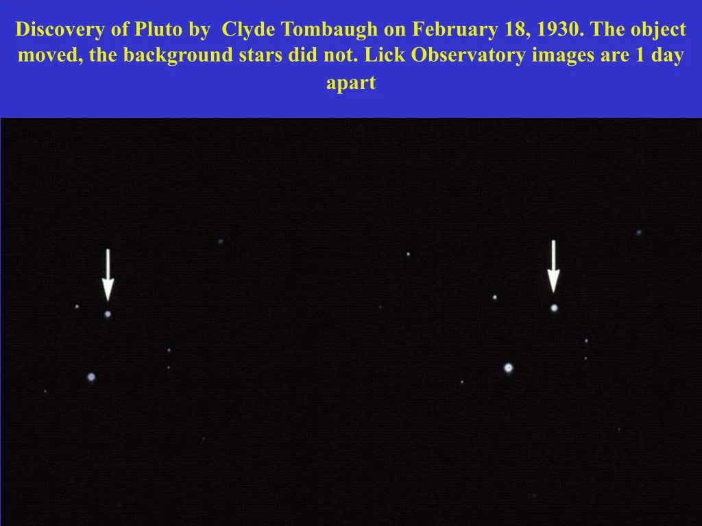 discovery of pluto by clyde tombaugh on february