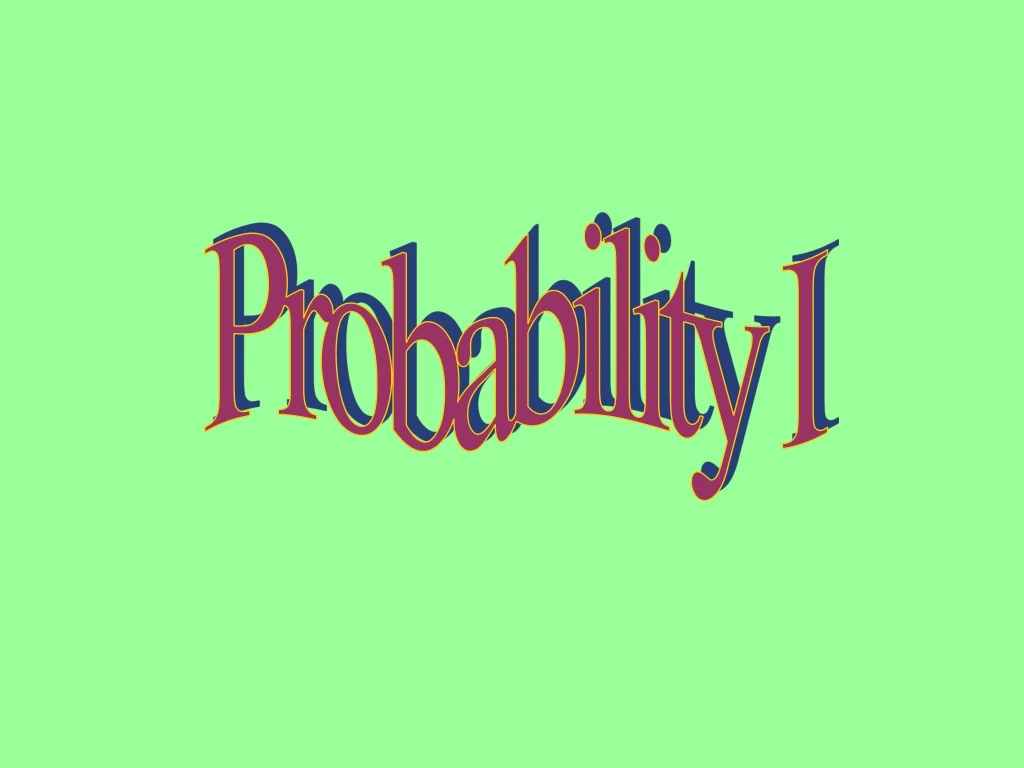 probability i