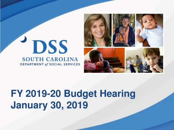 FY 2019-20 Budget Hearing January 30 , 2019