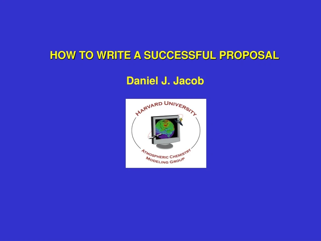 how to write a successful proposal