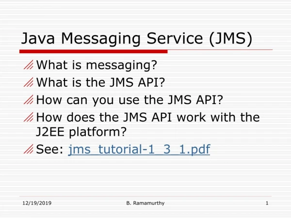 Java Messaging Service (JMS)