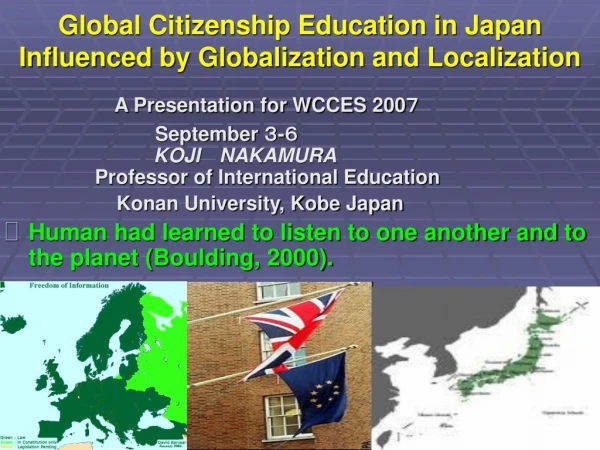 Global Citizenship Education in Japan  Influenced by Globalization and Localization
