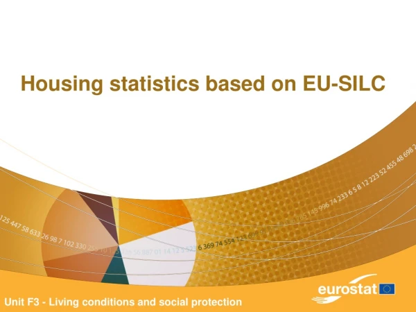 Housing statistics based on EU-SILC