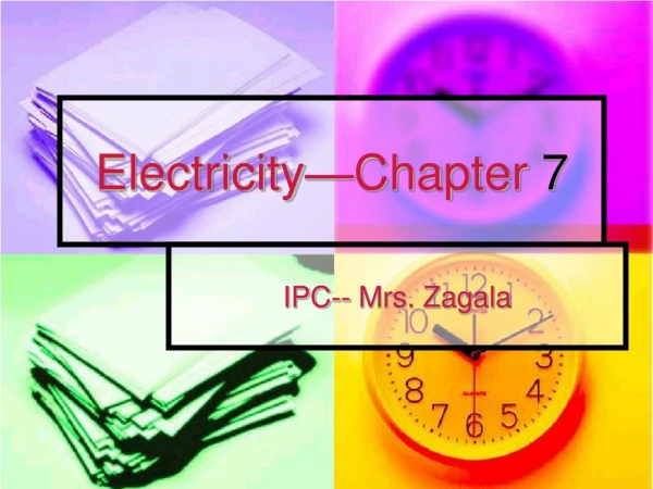 Electricity—Chapter  7