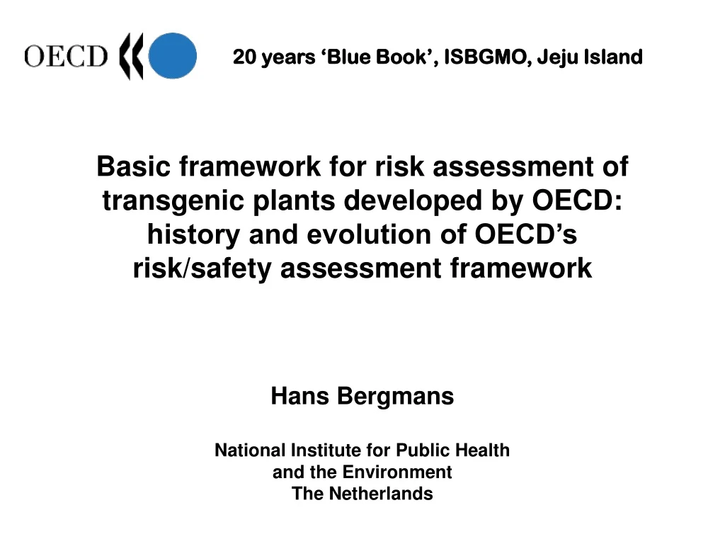 basic framework for risk assessment of transgenic