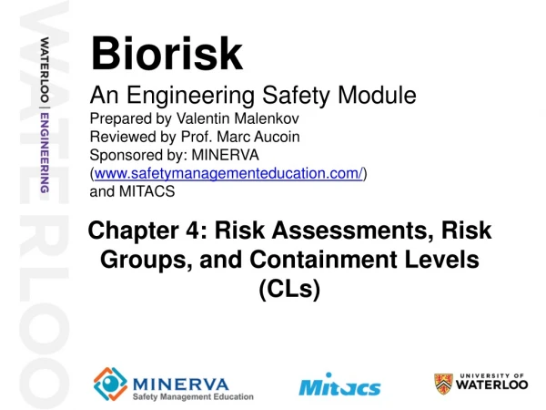 Chapter 4: Risk Assessments, Risk Groups, and Containment Levels (CLs)