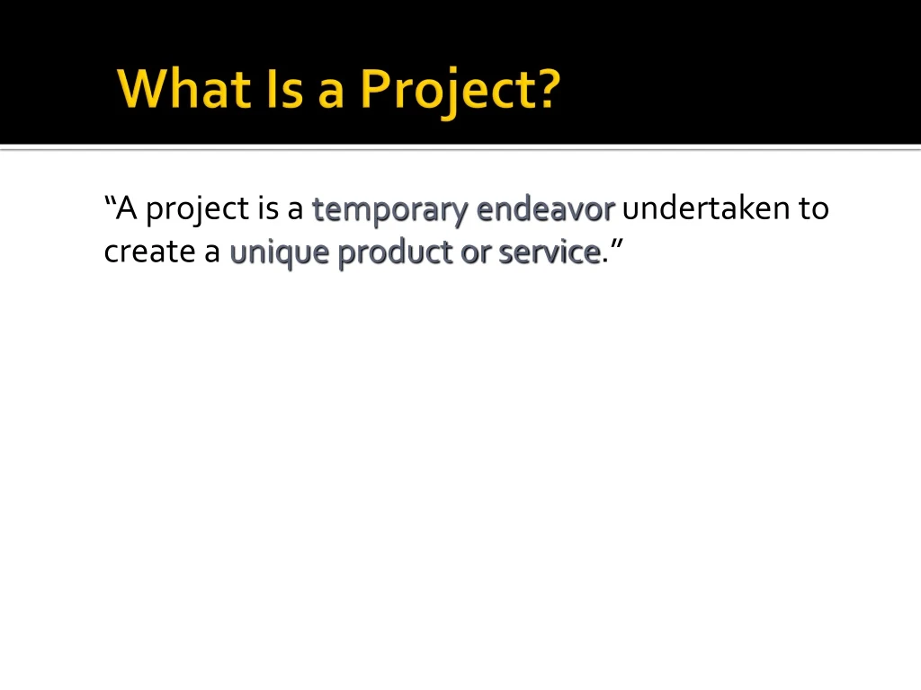 what is a project