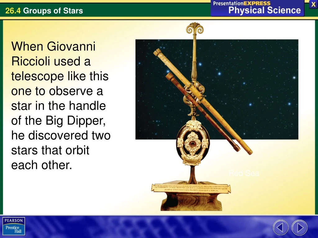 when giovanni riccioli used a telescope like this