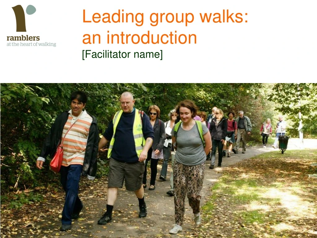 leading group walks an introduction