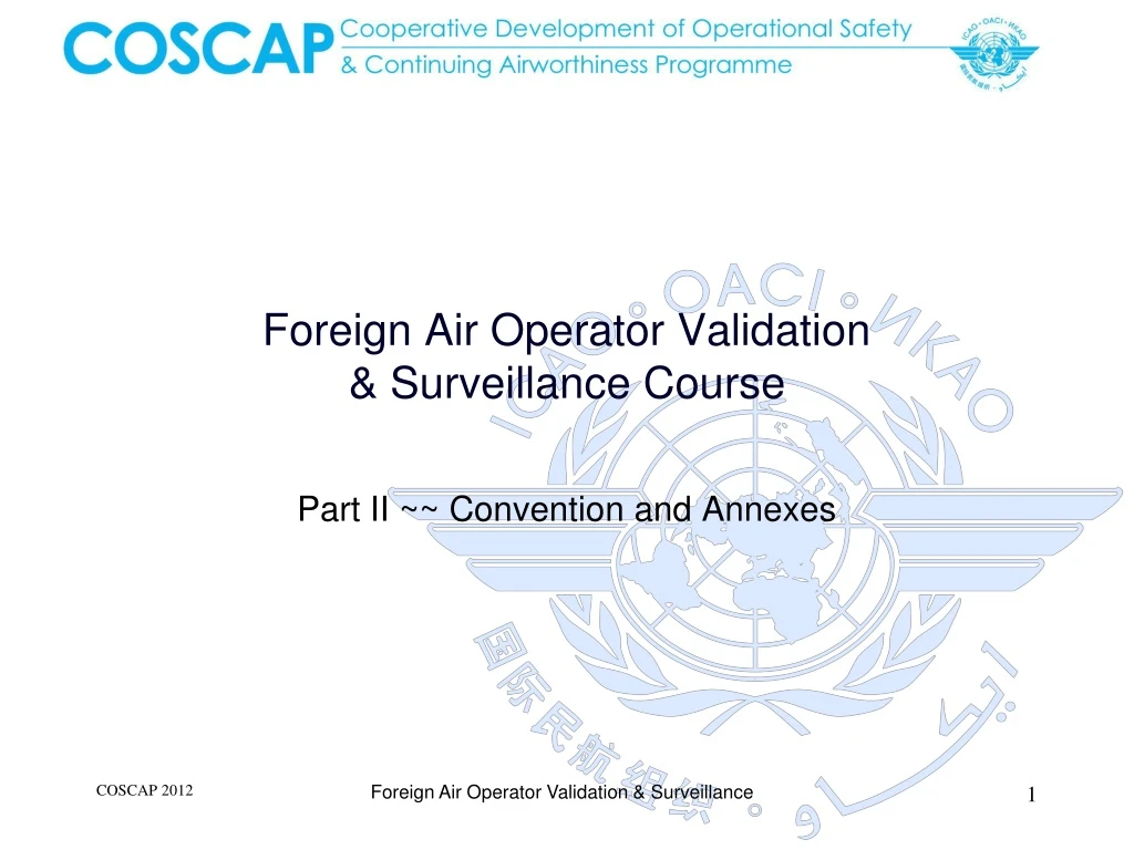 foreign air operator validation surveillance course