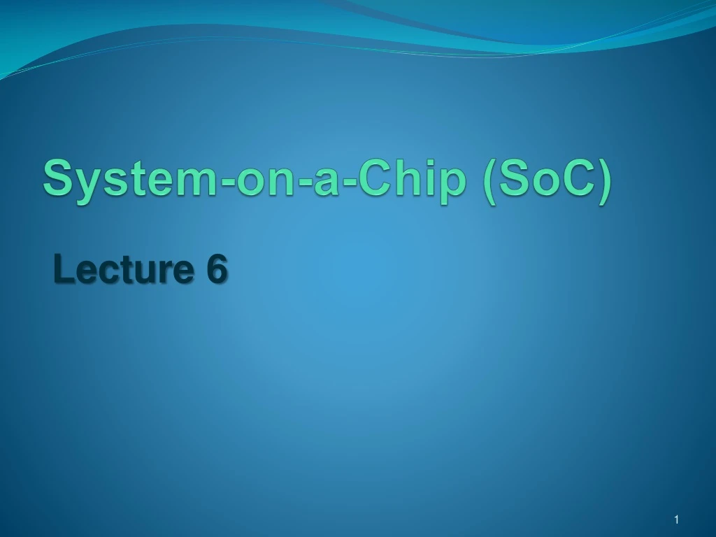 system on a chip soc