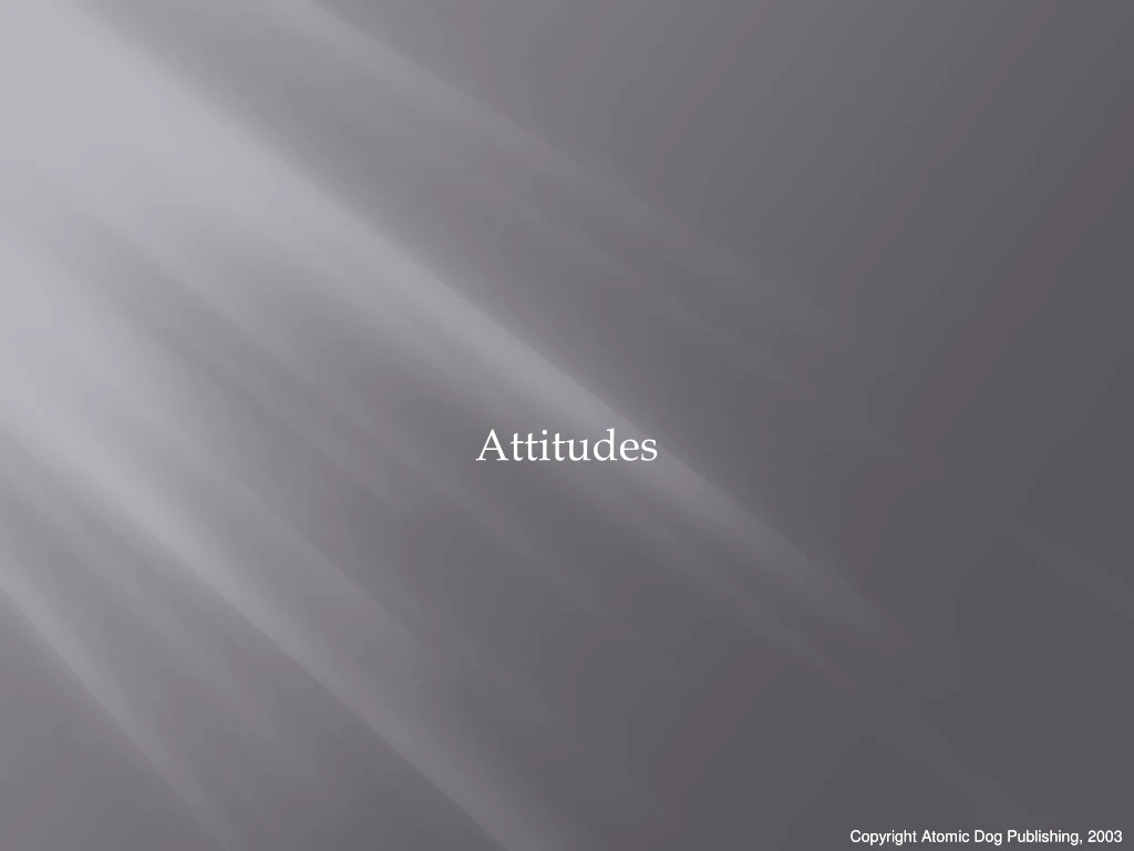 attitudes