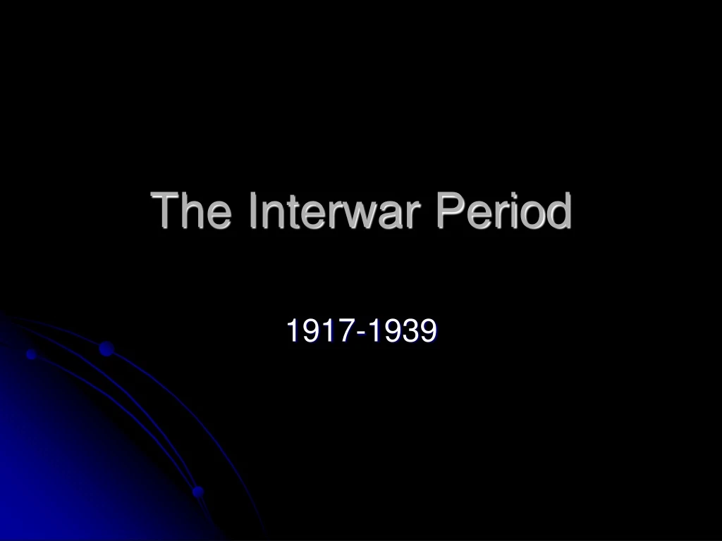 the interwar period