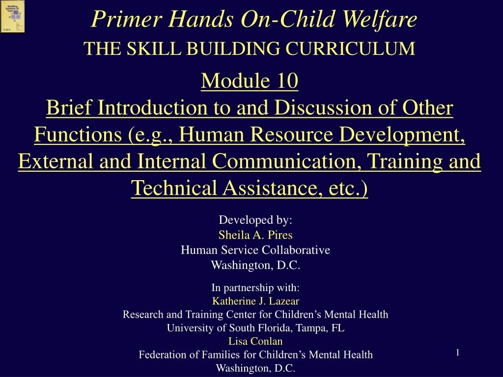 primer hands on child welfare