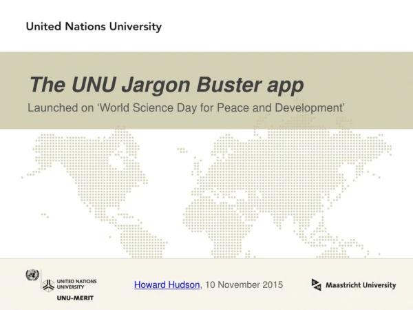 The UNU Jargon Buster app
