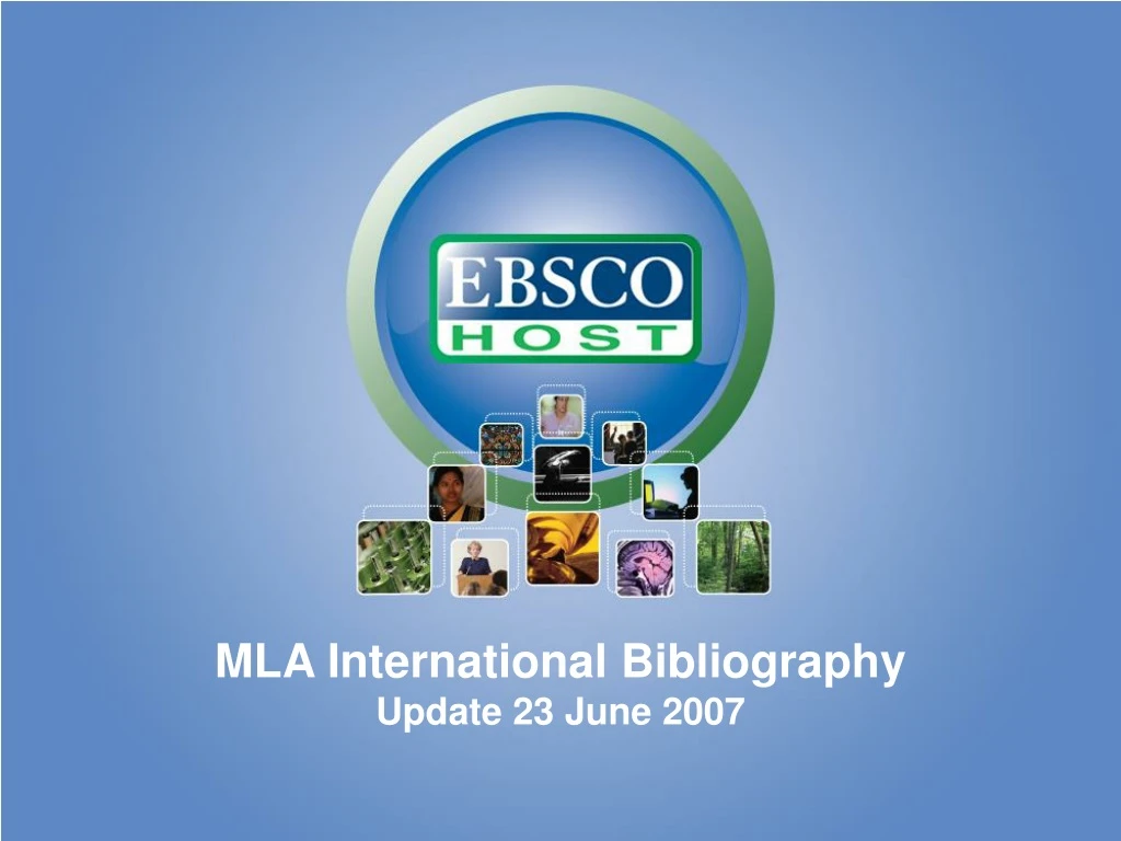 mla international bibliography update 23 june 2007