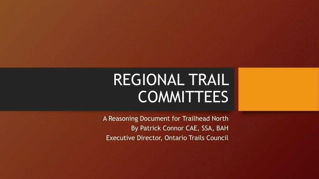 regional trail committees