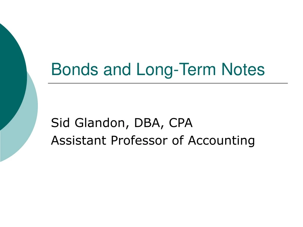 bonds and long term notes