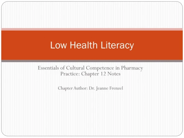 Low Health Literacy