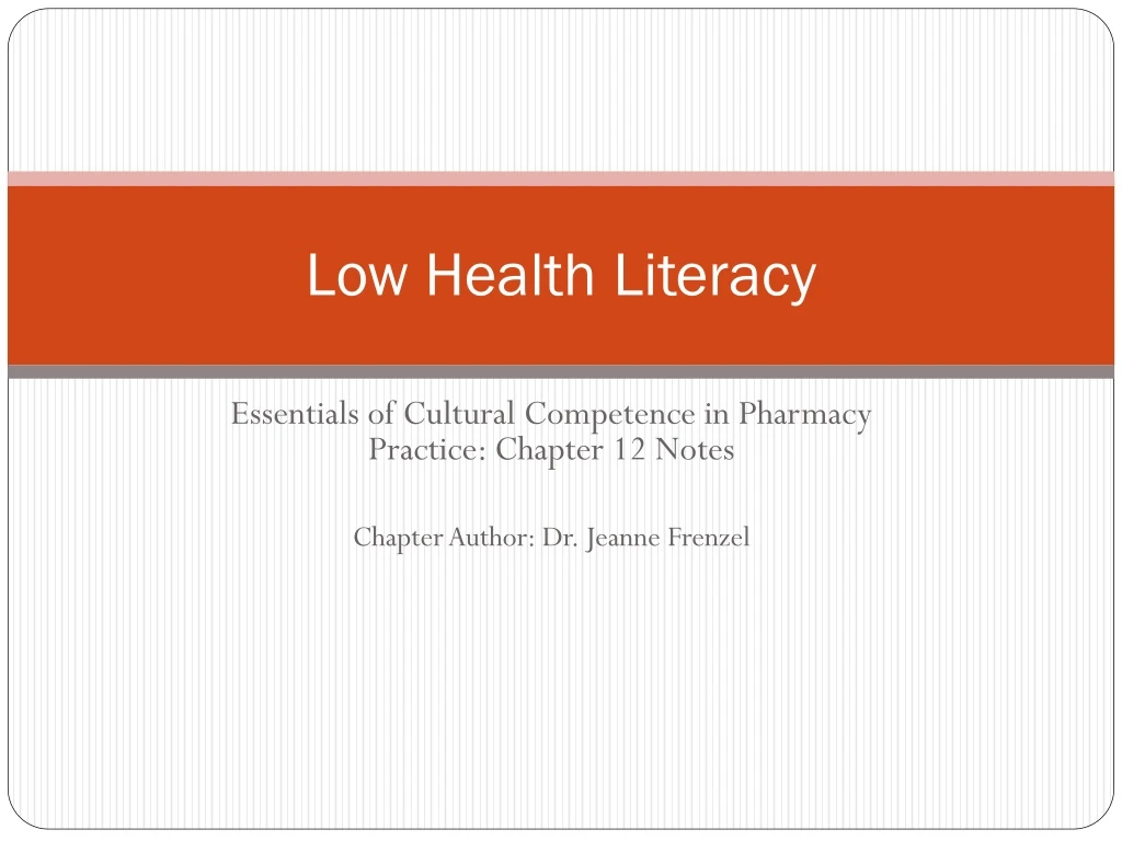 low health literacy