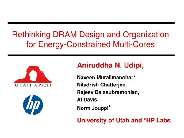 Rethinking DRAM Design and Organization for Energy-Constrained Multi-Cores