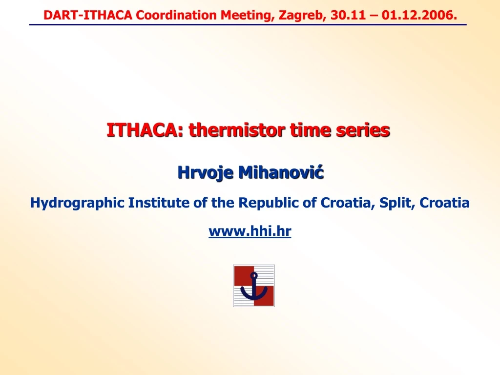 ithaca thermistor time series