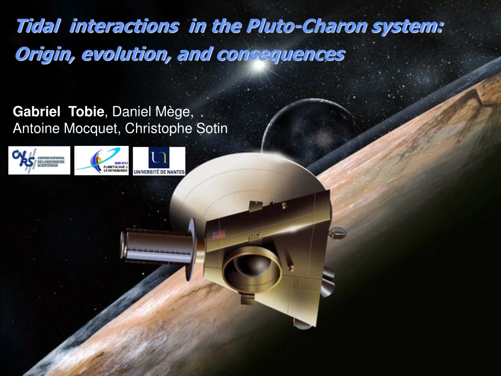 tidal interactions in the pluto charon system