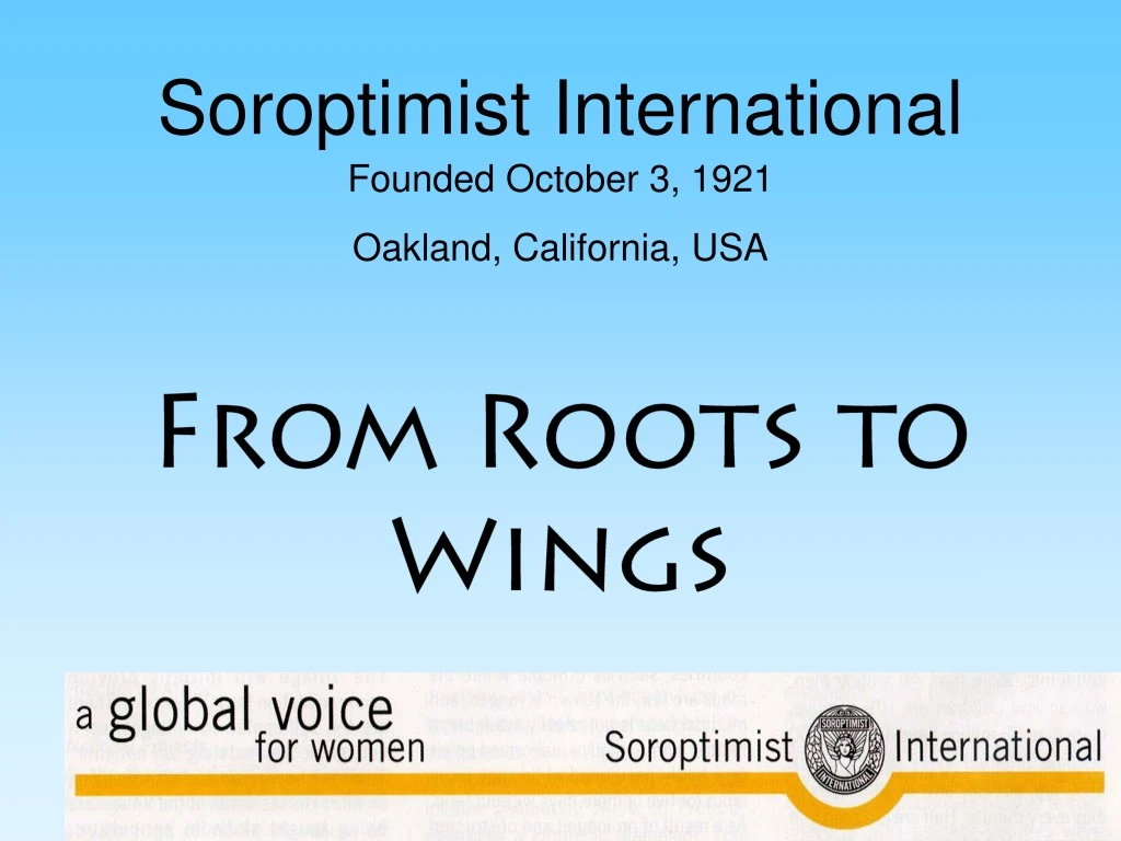 soroptimist international founded october 3 1921