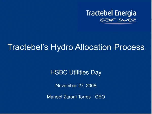 HSBC Utilities Day