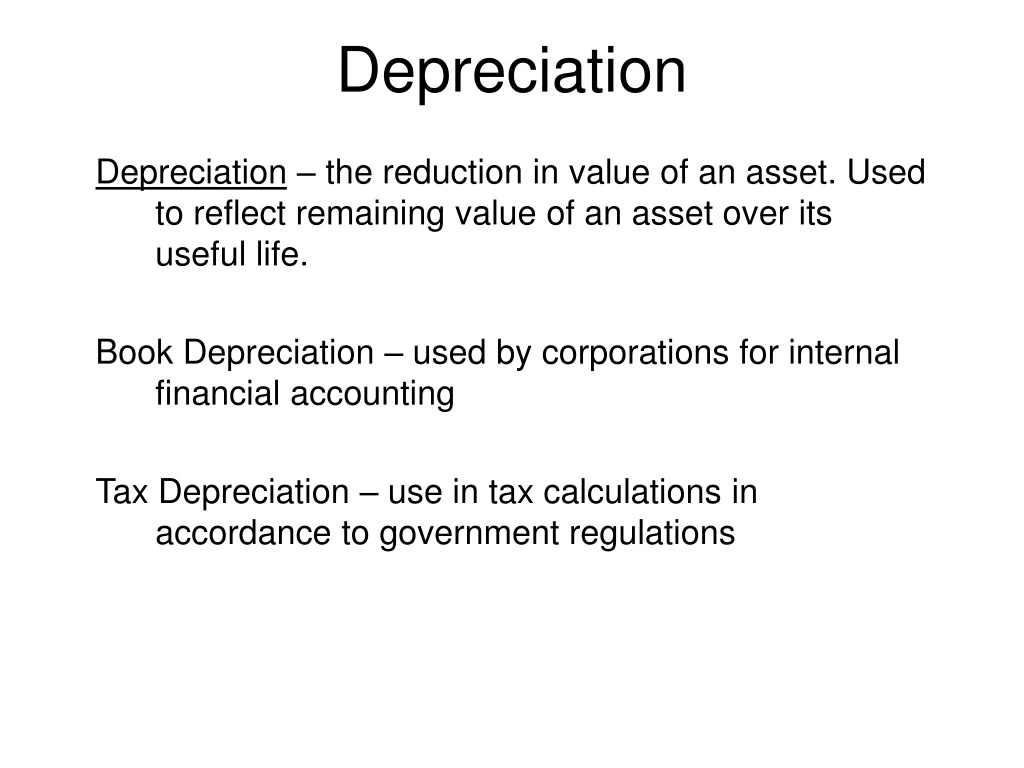 depreciation