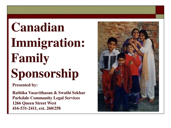 Canadian Immigration: Family Sponsorship