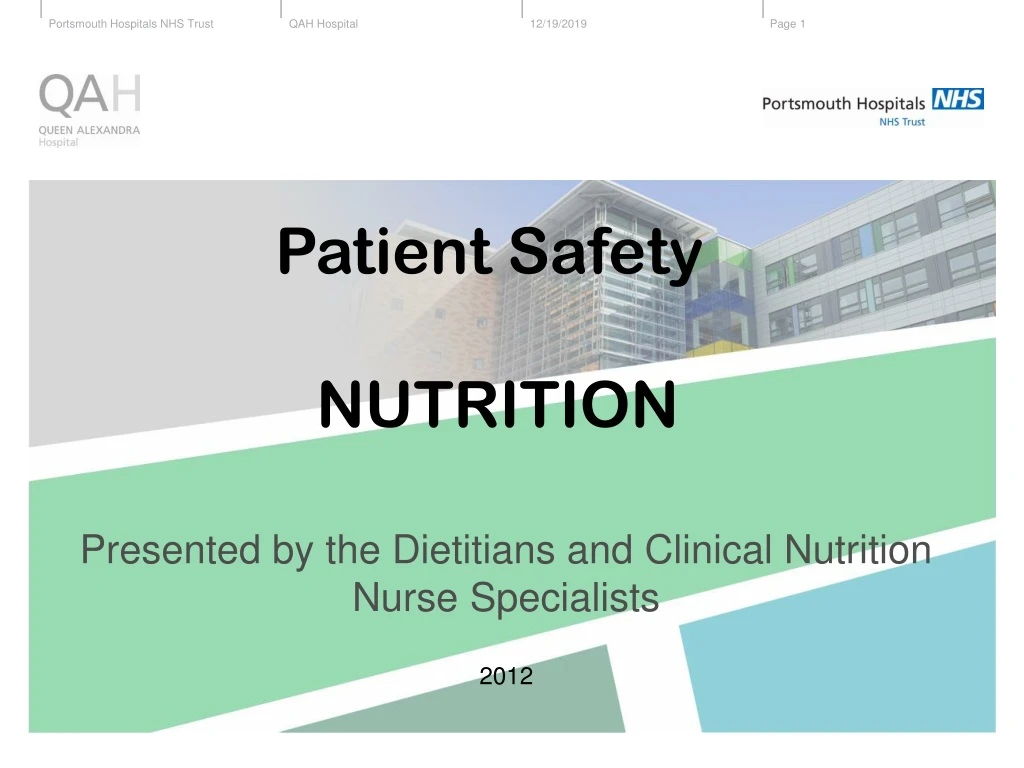 patient safety nutrition